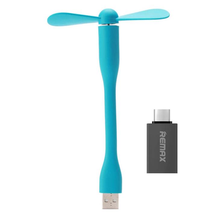 پنکه همراه USB مدل RT-SS به همراه مبدل ریمکس
